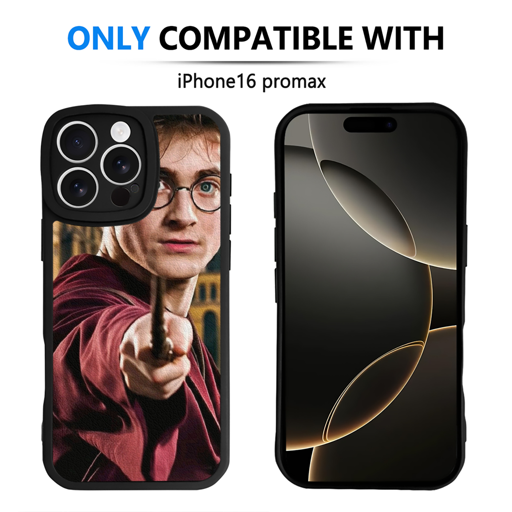 （画像用） Harry Potter ハリー・ポッターシリーズ 【iPhone 16シリーズ対応】シリコンスマホケース（レザー調） 材質：シリコン